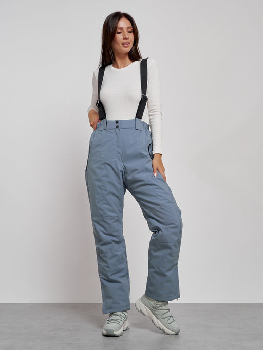 Горнолыжный костюм женский большого размера зимний синего цвета 02308S - Chunmai фото 21