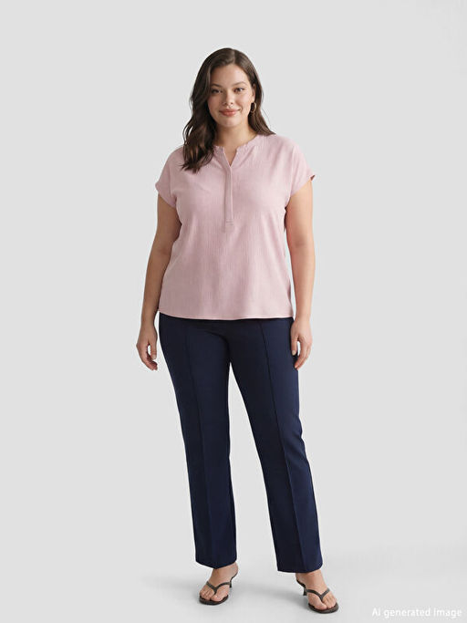 Y?ksek Bel ?spanyol Pa?a Kad?n Pantolon