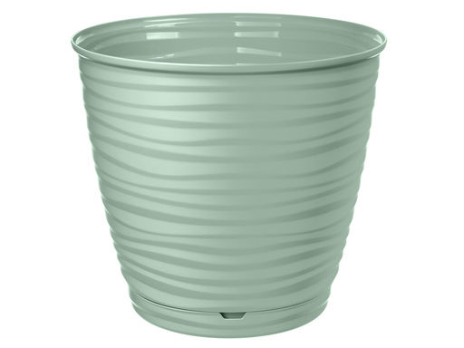 Горшок для цветов Saffron 9,1л с поддоном (светло-зеленый) 221610417/03