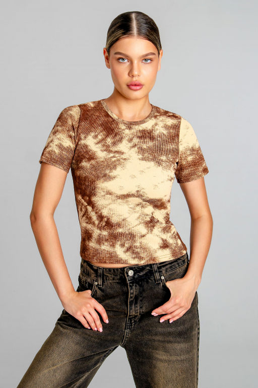 Арт.3203/1 Футболка женская 42-48 (4 шт) Цвет:бежевый,коричневый - Калинка фото 20