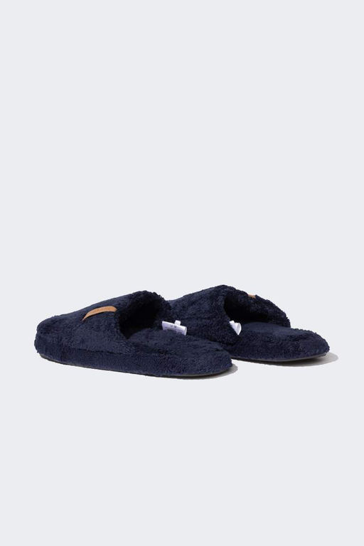 Мужские домашние тапочки на плоской подошве - Defacto фото 4