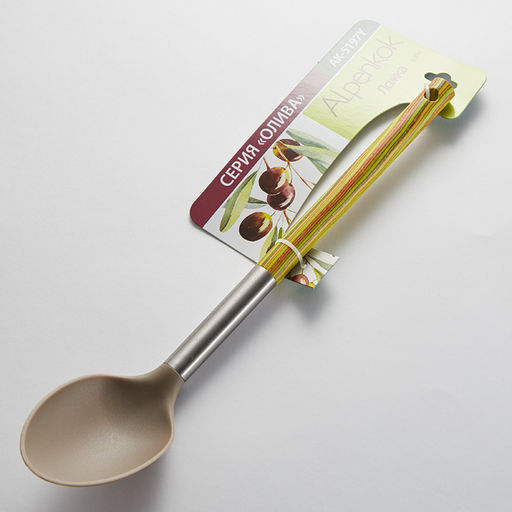 Ложка для соуса нейлон,пластик ОЛИВА 33 см, арт.АК-5197Y ВЫВОД