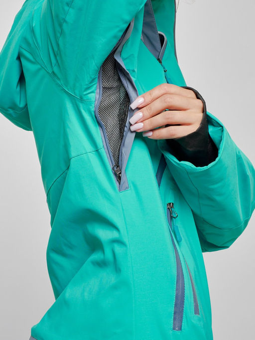 Горнолыжный комбинезон женский зимний зеленого цвета 2323Z - Mtforce фото 17