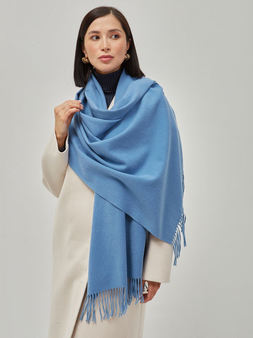 В составе шерсть ! теплый двусторонний палантин - Tantino фото 3