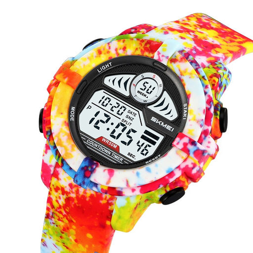 Часы наручные Skmei мужские электронные спортивные 2130colorful-camo