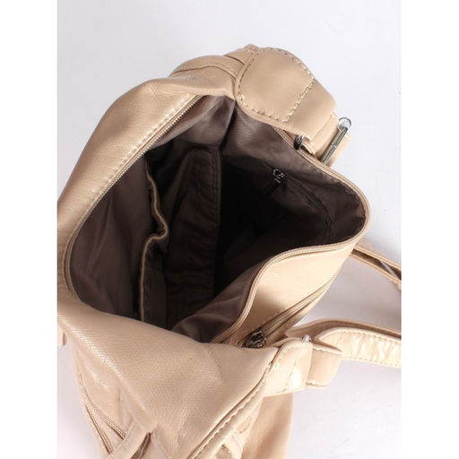 Сумка женская искусственная кожа Guecca-110, 1отд+карм/пер, плечевой ремень, св. бежевый SALE 264045 - Adelia фото 3