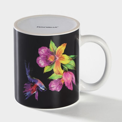 Кружка - хамелеон Доляна Колибри, 350 мл, керамика, небольшие дефекты