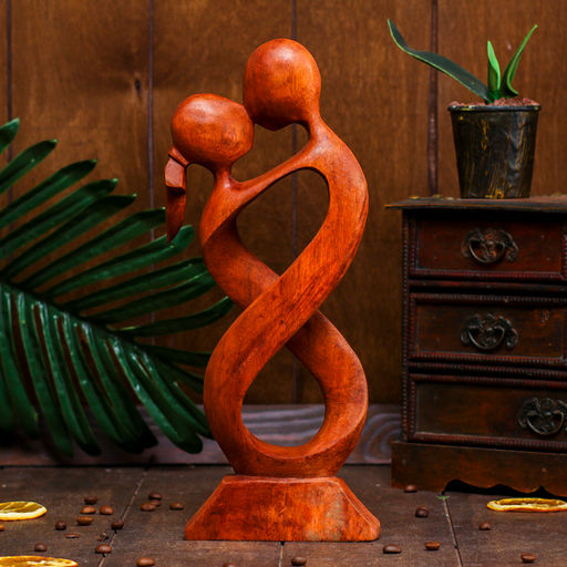 Сувенир «Пара Бесконечность», 40×15×4.5 см, дерево, коричневый