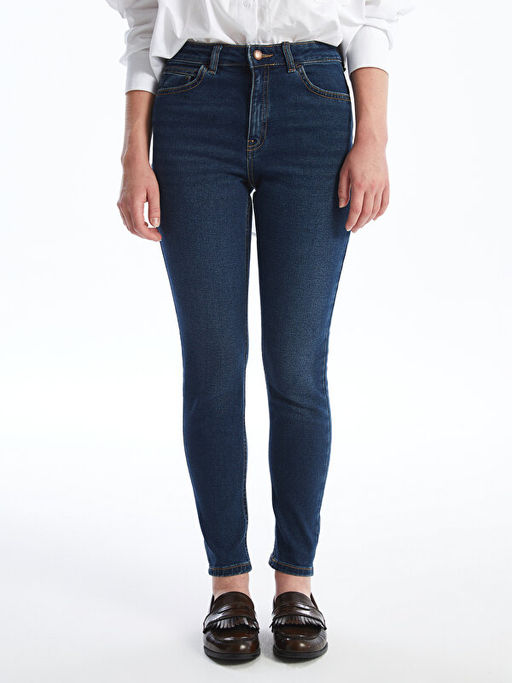 Y?ksek Bel Push Up Kad?n Jean Pantolon