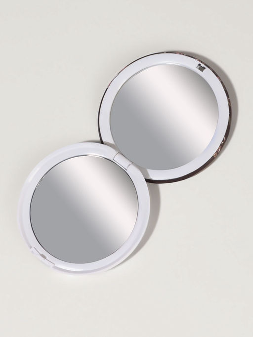 Цена за 3 шт. Зеркало складное «Цветы», d=7.5 см, с увеличением х2, МИКС