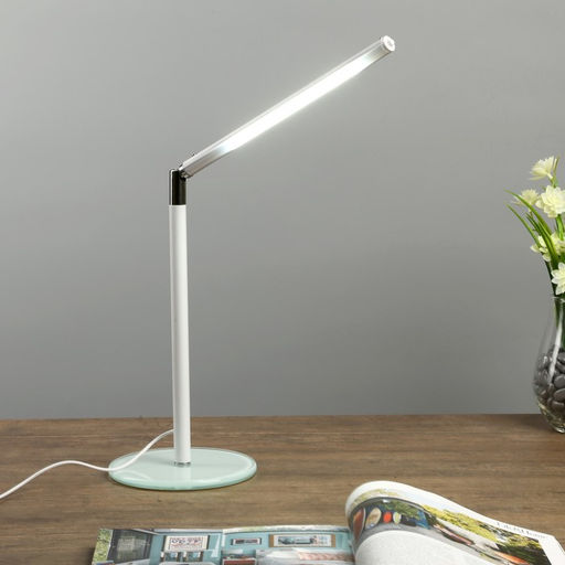 Лампа настольная RISALUX «Крокус», светодиодная, от USB, белая, 34×14×38 см