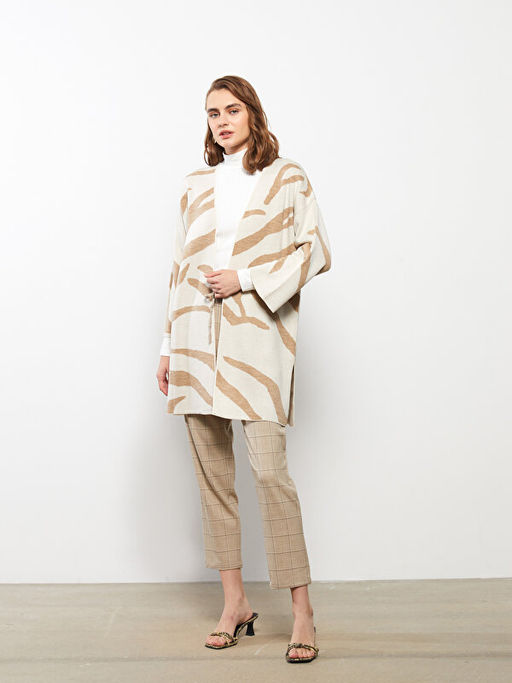 ?al Yaka Desenli Uzun Kollu Kad?n Triko H?rka