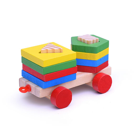 Паровозик Цветные фигурки - Щепочка фото 5