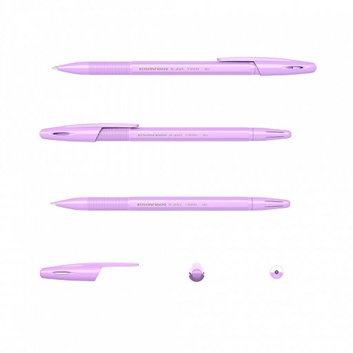 Цена за 50 шт. Ручка шариковая ErichKrause R-301 Stick Pastel 0.7, цвет чернил синий (в коробке по 50 шт.)