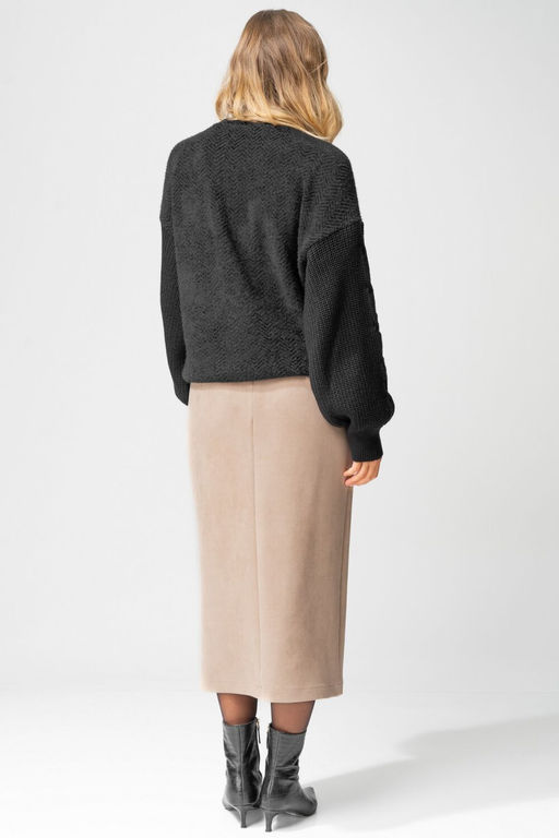 Юбка LAIKONY 453-2 бежевый  фото 5