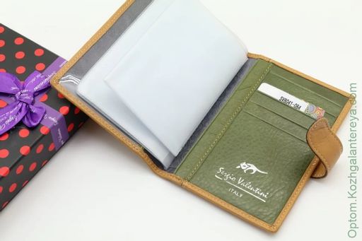 Женская кожаная обложка для автодокументов Sergio Valentini СВ 8041-084  фото 4