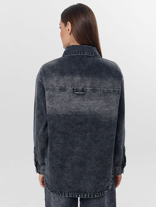 Жакет женский джинсовый серый - Mark formelle фото 2