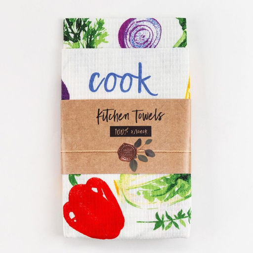 Цена за 2 шт. Набор кухонных полотенец Доляна «The natural cook», 35×60 см-2 шт., 100% хлопок