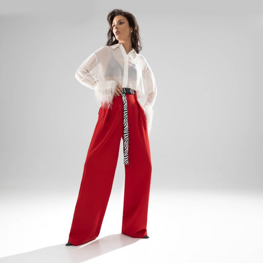 Брюки Lifestyle (рэд с поясом) - Charutti фото 2