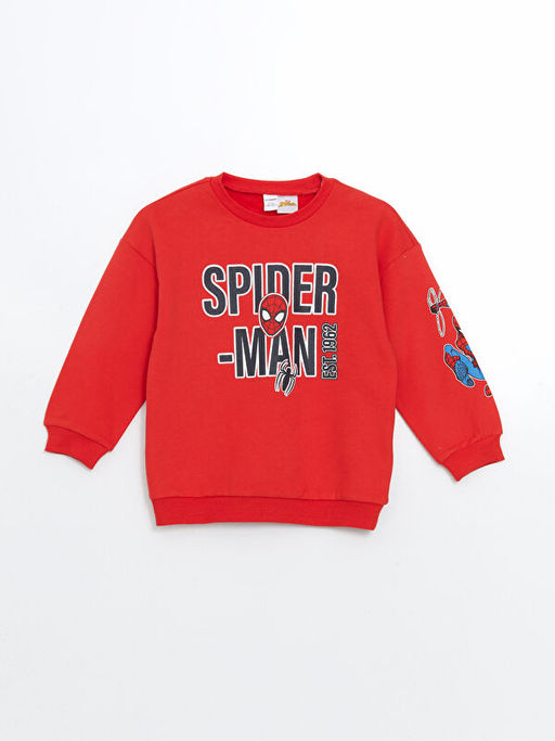 Spider-Man Bask?l? Erkek ?ocuk Sweatshirt ve E?ofman Alt 2li