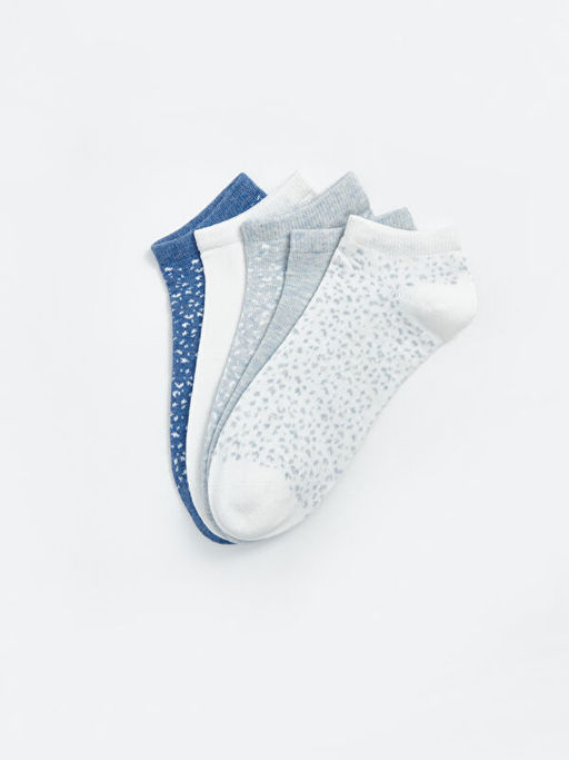 Desenli Kad?n Patik ?orap 5li