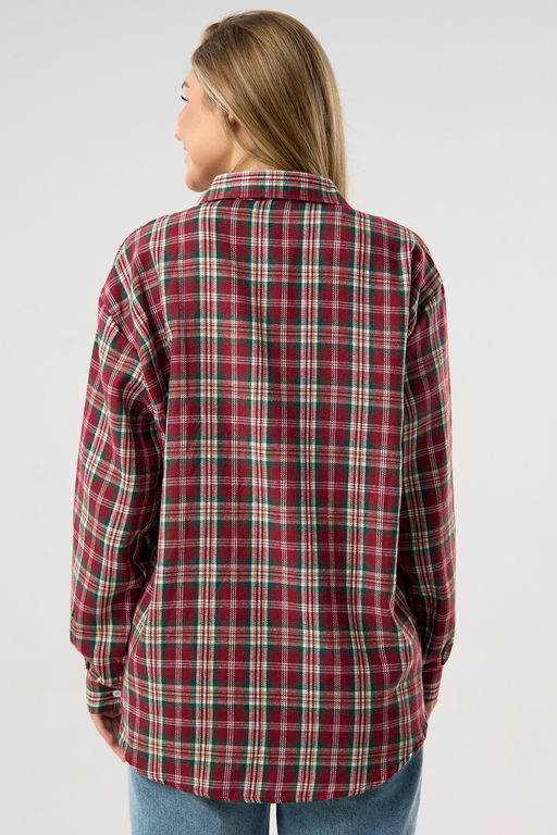 Рубашка женская в клетку