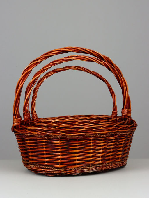 Набор корзин плетёных Smith, ива, 3 шт., коричневый