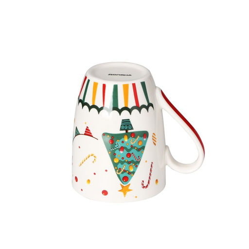 Кружка фарфоровая в подарочной упаковке Доляна Новый год. Ёлочка, 350 мл, цвет белый  фото 3