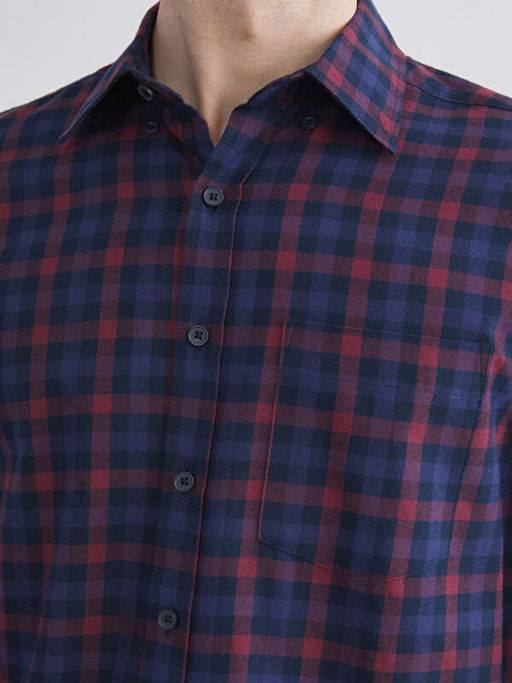 Ekose Gabardin Erkek G?mlek