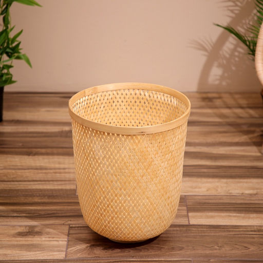 Корзина плетёная из бамбука, 35×35×43 см