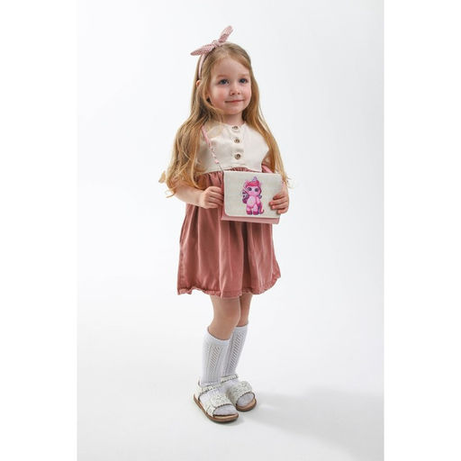 Сумка детская Единорог, на клапане, розовая - NAZAMOK KIDS фото 6