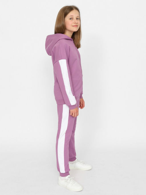 CRB wear/CWJG 90200-44 Костюм для девочки (толстовка, брюки),фиолетовый/Ex.Cherubino  фото 2