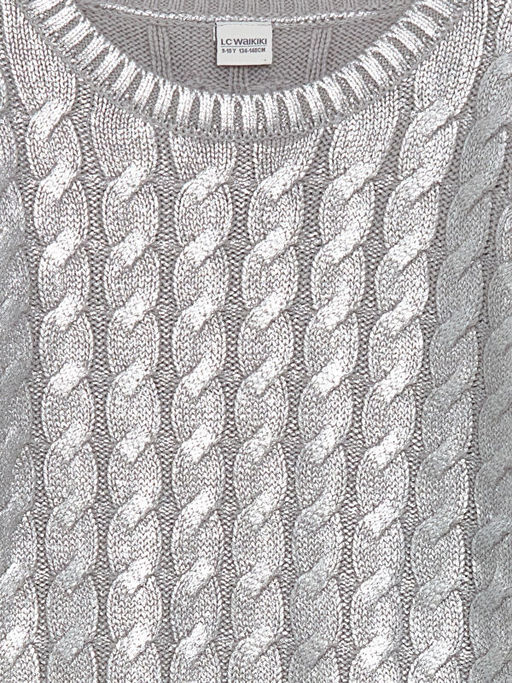 Bisiklet Yaka K?z ?ocuk Triko Kazak - Waikiki фото 2