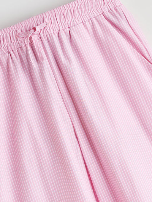 Beli Lastikli ?izgili K?z ?ocuk Pantolon