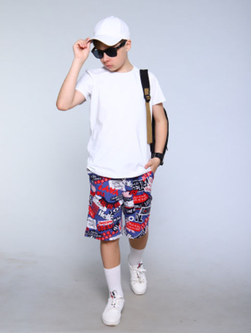 Шорты Федор синий граффити - Ладошки фото 38