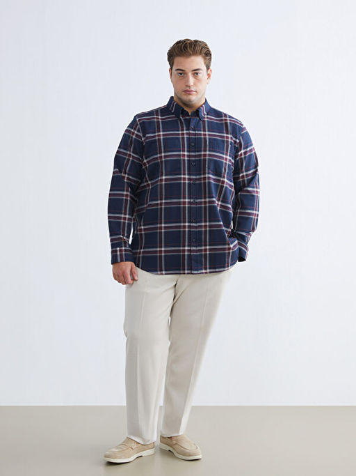 Regular Fit Uzun Kollu Ekose Erkek G?mlek