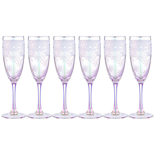 НАБОР БОКАЛОВ ИЗ 2 ШТ. НОВЫЙ ГОД.СНЕЖИНКИ 170 МЛ