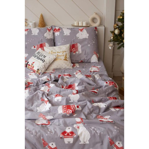 Постельное бельё евро Этель. Зимние игры, поплин