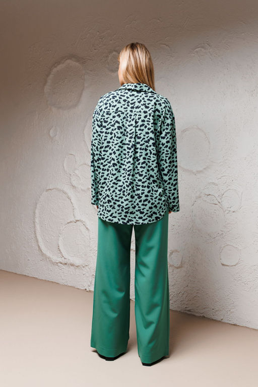 Рубашка AmberA 1066-1 изумруд  фото 6