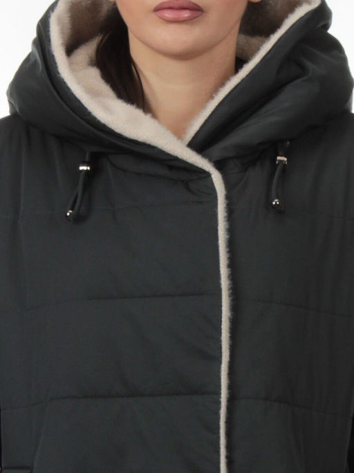 M-9115 DK. BLUE GREEN Пальто зимнее женское (верблюжья шерсть) - Fashion фото 4