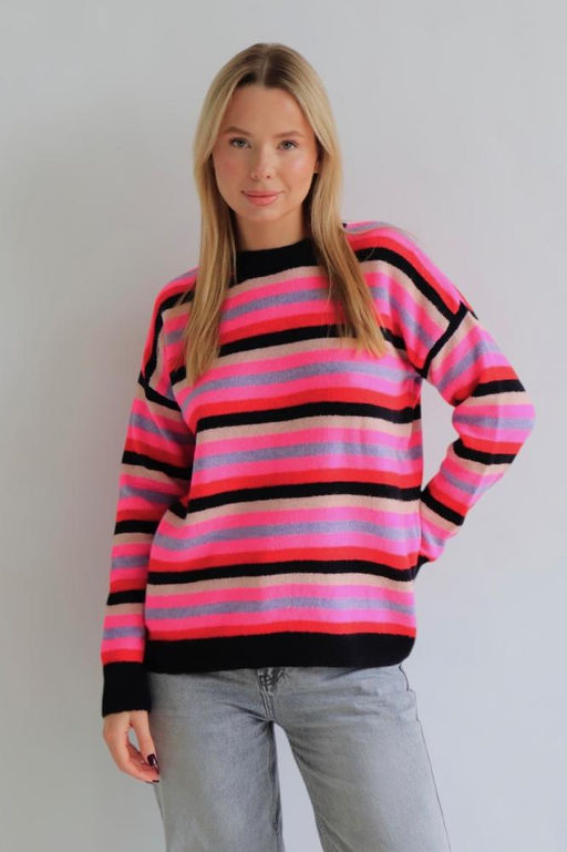 10608 Джемпер разноцветный в полоску - Martichelli фото 19