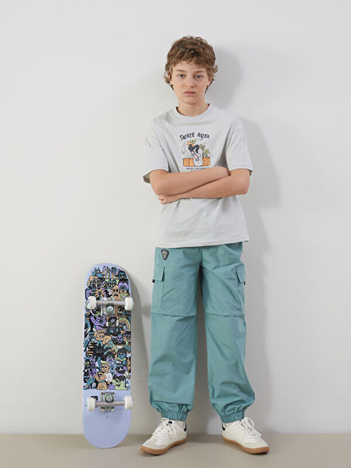 Beli Lastikli Erkek ?ocuk Kargo Jogger Pantolon