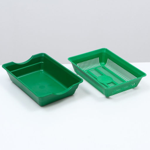 Туалет глубокий с сеткой 36 х 25 х 9 см, зеленый - Simaland фото 5