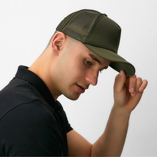 Бейсболка с сеткой MINAKU, тёмно-зелёная, размер 56-58