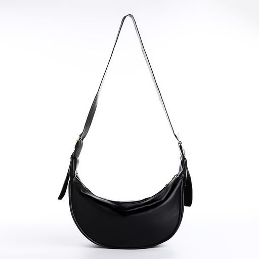 Сумка женская из искусственной кожи NAZAMOK, 28х15 см, черный цвет  фото 6