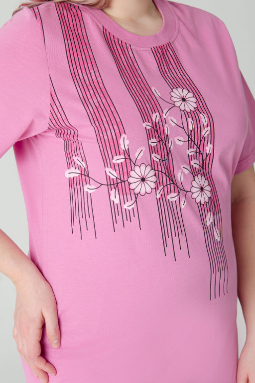 Арт. 4161 Туника женская 52-60 (5 шт) Цвет:пудра - Калинка фото 18