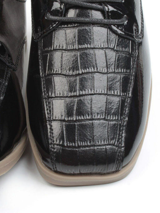 03-PDXL69-1 BLACK Полуботинки женские (натуральная кожа) - Фабричный китай фото 15