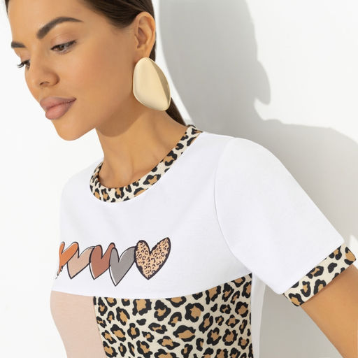 Футболка комбинированная Покоряет не только сердца - Charutti фото 3