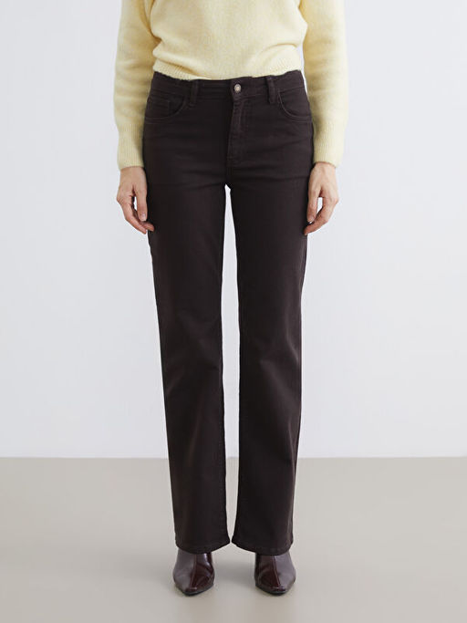 Straight Fit Kad?n Jean Pantolon