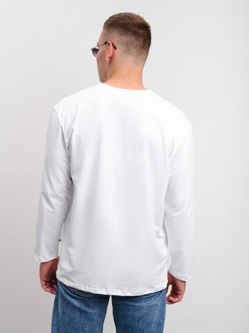 Лонгслив мужской белый
